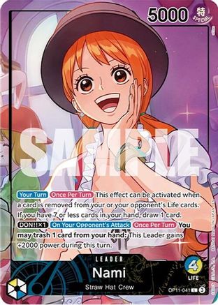 Nami (Whole Cake Island Arc) (OP11-041) - One Piece Promotion Cards
