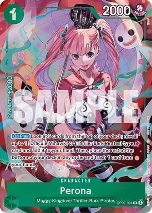 Perona - OP09-034 (OP09-034) - Extra Booster: One Piece Heroines Edition