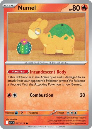 Numel - 027/217 27 - [ME Ascended Heroes] Reverse Holofoil