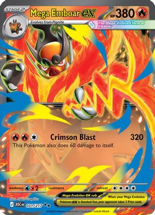 Mega Emboar ex - 031/217 31 - [ME Ascended Heroes] Holofoil