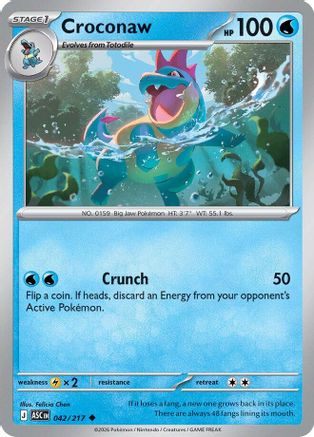 Croconaw 42 - [ME Ascended Heroes] Reverse Holofoil