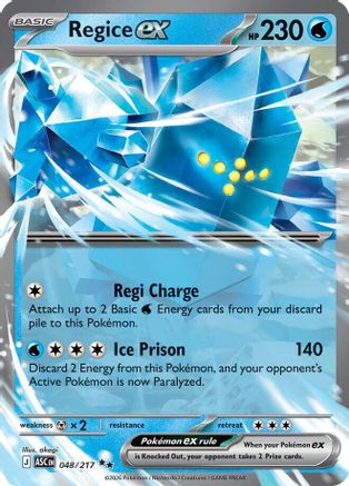 Regice ex 48 - [ME Ascended Heroes] Holofoil