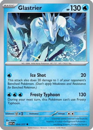 Glastrier 54 - [ME Ascended Heroes] Reverse Holofoil