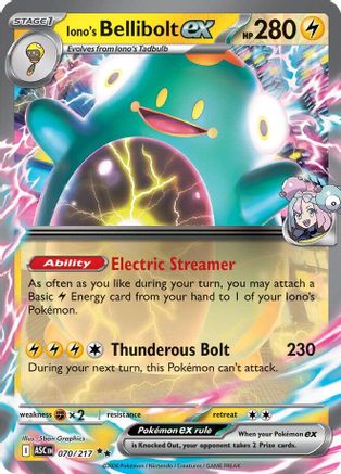 Iono's Bellibolt ex - 070/217 70 - [ME Ascended Heroes] Holofoil