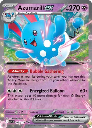 Azumarill ex 84 - [ME Ascended Heroes] Holofoil