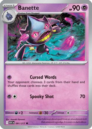 Banette - 091/217 91 - [ME Ascended Heroes]