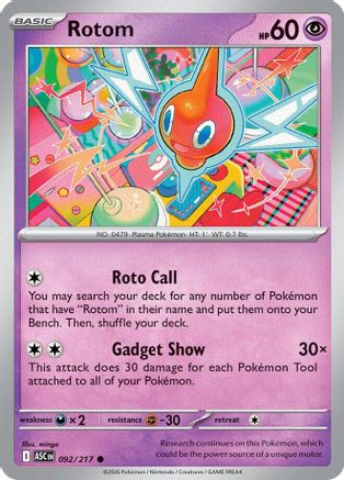Rotom 92 - [ME Ascended Heroes] Reverse Holofoil