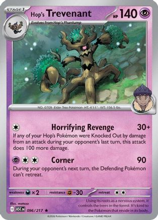 Hop's Trevenant - 096/217 96 - [ME Ascended Heroes] Reverse Holofoil