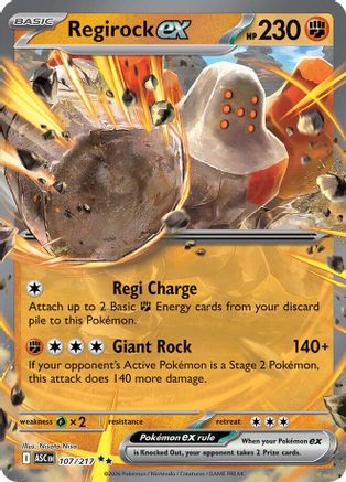 Regirock ex 107 - [ME Ascended Heroes] Holofoil