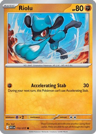 Riolu 112 - [ME Ascended Heroes] Reverse Holofoil
