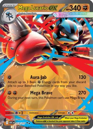 Mega Lucario ex 113 - [ME Ascended Heroes] Holofoil