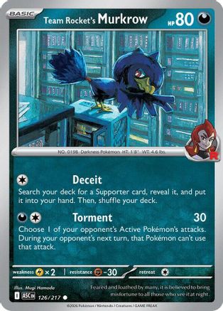 Team Rocket's Murkrow 126 - [ME Ascended Heroes]
