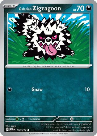Galarian Zigzagoon 130 - [ME Ascended Heroes]