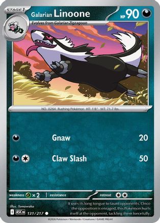 Galarian Linoone 131 - [ME Ascended Heroes]
