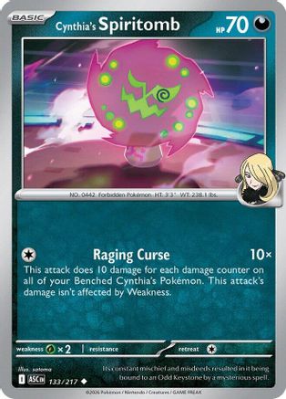 Cynthia's Spiritomb - 133/217 133 - [ME Ascended Heroes] Reverse Holofoil