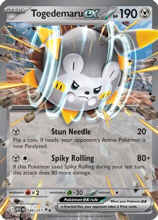 Togedemaru ex 149 - [ME Ascended Heroes] Holofoil