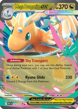 Mega Dragonite ex - 152/217 152 - [ME Ascended Heroes] Holofoil