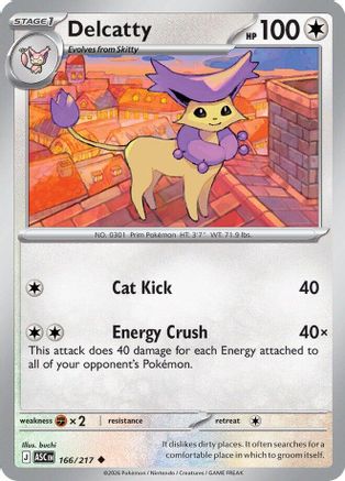 Delcatty 166 - [ME Ascended Heroes] Reverse Holofoil