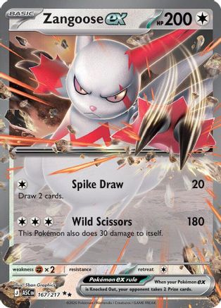 Zangoose ex 167 - [ME Ascended Heroes] Holofoil