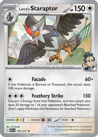Larry's Staraptor - 170/217 170 - [ME Ascended Heroes] Reverse Holofoil