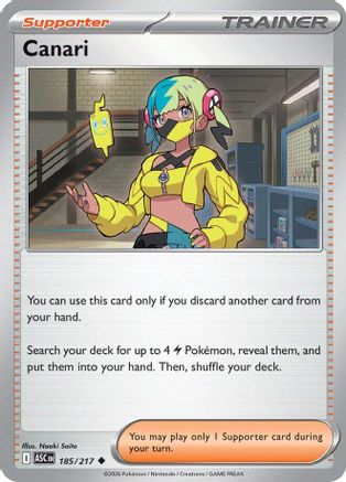 Canari - 185/217 185 - [ME Ascended Heroes] Reverse Holofoil