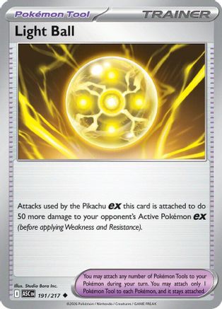 Light Ball 191 - [ME Ascended Heroes] Reverse Holofoil