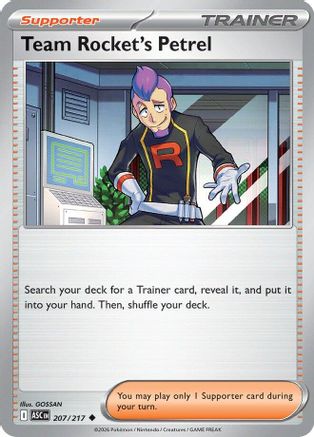 Team Rocket's Petrel 207 - [ME Ascended Heroes] Reverse Holofoil