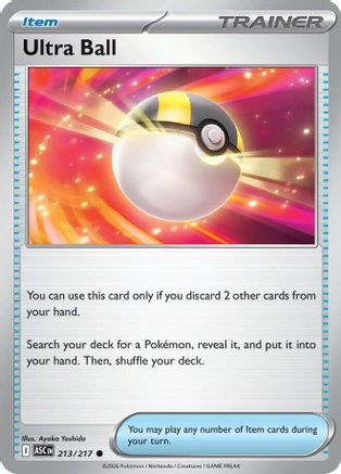 Ultra Ball - 213/217 213 - [ME Ascended Heroes] Reverse Holofoil