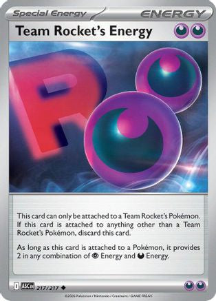 Team Rocket's Energy 217 - [ME Ascended Heroes] Reverse Holofoil