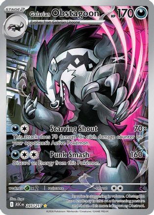 Galarian Obstagoon - 245/217 245 - [ME Ascended Heroes] Holofoil