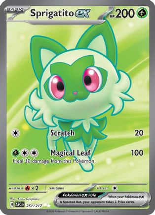 Sprigatito ex 251 - [ME Ascended Heroes] Holofoil