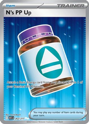 N's PP Up - 262/217 262 - [ME Ascended Heroes] Holofoil