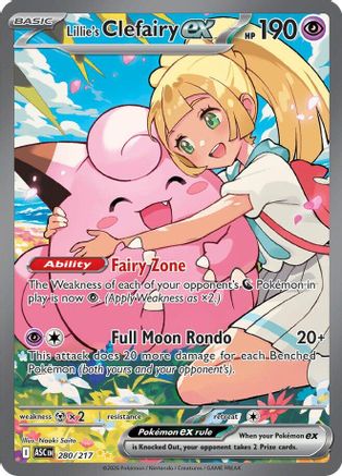 Lillie's Clefairy ex - 280/217 280 - [ME Ascended Heroes] Holofoil
