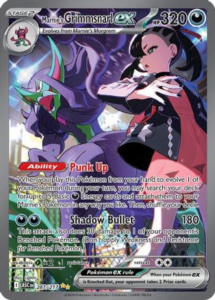 Marnie's Grimmsnarl ex 287 - [ME Ascended Heroes] Holofoil
