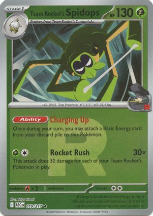 Team Rocket's Spidops (Team Rocket) 19 - [ME Ascended Heroes] Reverse Holofoil