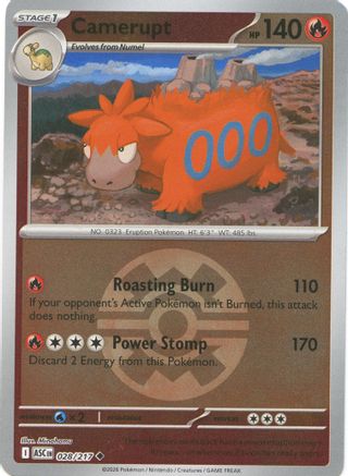 Camerupt (Quick Ball) 28 - [ME Ascended Heroes] Reverse Holofoil