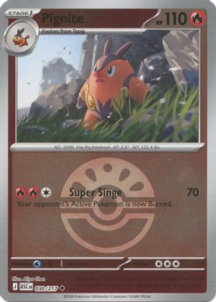 Pignite (Friend Ball) 30 - [ME Ascended Heroes] Reverse Holofoil