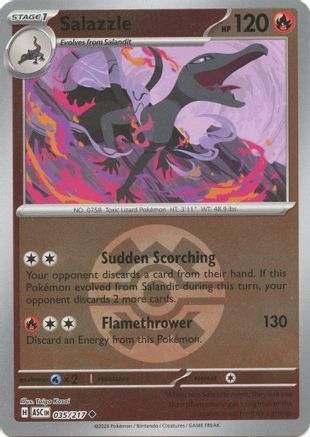 Salazzle - 035/217 (Quick Ball) 35 - [ME Ascended Heroes] Reverse Holofoil