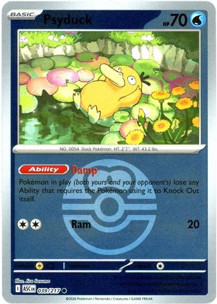 Psyduck - 039/217 (Love Ball) 39 - [ME Ascended Heroes] Reverse Holofoil