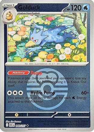 Golduck (Love Ball) 40 - [ME Ascended Heroes] Reverse Holofoil