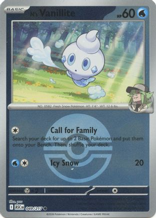 N's Vanillite (Poke Ball) 49 - [ME Ascended Heroes] Reverse Holofoil