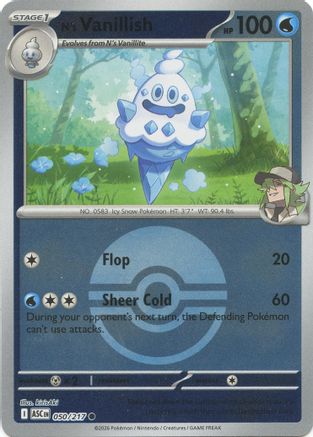 N's Vanillish (Poke Ball) 50 - [ME Ascended Heroes] Reverse Holofoil
