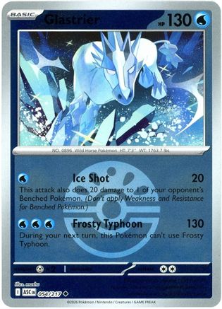 Glastrier (Friend Ball) 54 - [ME Ascended Heroes] Reverse Holofoil