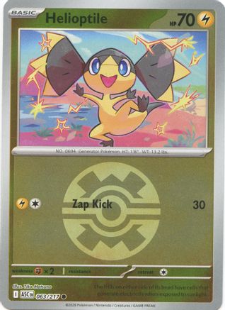 Helioptile (Quick Ball) 63 - [ME Ascended Heroes] Reverse Holofoil