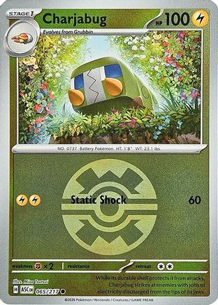 Charjabug (Quick Ball) 65 - [ME Ascended Heroes] Reverse Holofoil