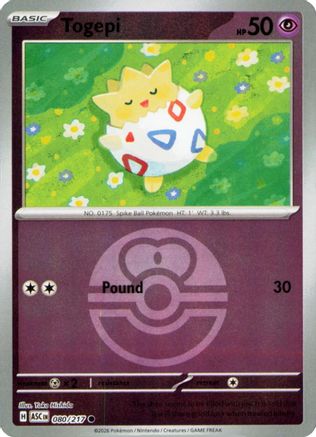 Togepi (Love Ball) 80 - [ME Ascended Heroes] Reverse Holofoil