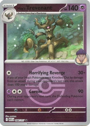 Hop's Trevenant - 096/217 (Poke Ball) 96 - [ME Ascended Heroes] Reverse Holofoil