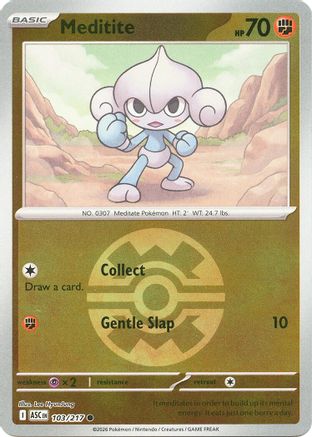 Meditite (Quick Ball) 103 - [ME Ascended Heroes] Reverse Holofoil