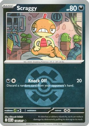 Scraggy (Quick Ball) 134 - [ME Ascended Heroes] Reverse Holofoil