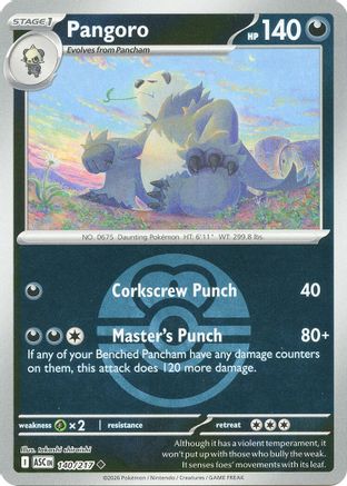 Pangoro (Love Ball) 140 - [ME Ascended Heroes] Reverse Holofoil